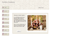 Tablet Screenshot of cynthiacreations.com